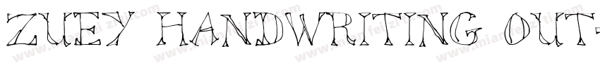 Zuey Handwriting Out字体转换